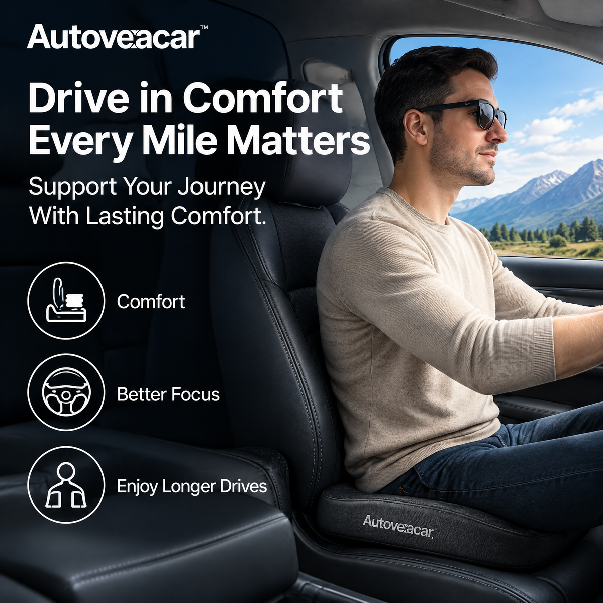 Autovexacar™ Memory Foam Car Seat Cushion