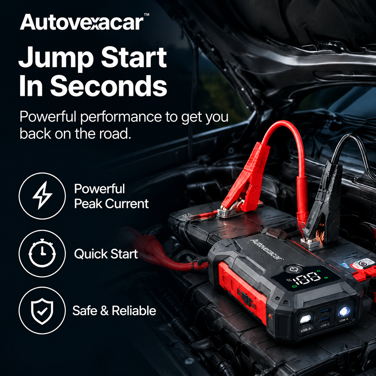 Autovexacar™ Portable Jump Starter