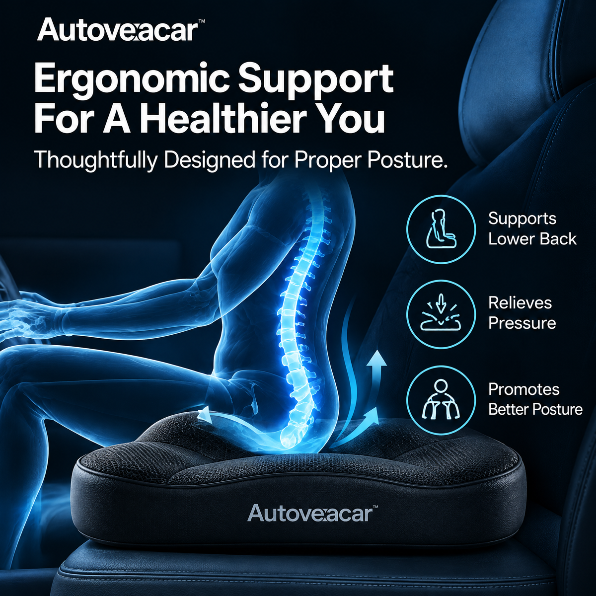 Autovexacar™ Memory Foam Car Seat Cushion