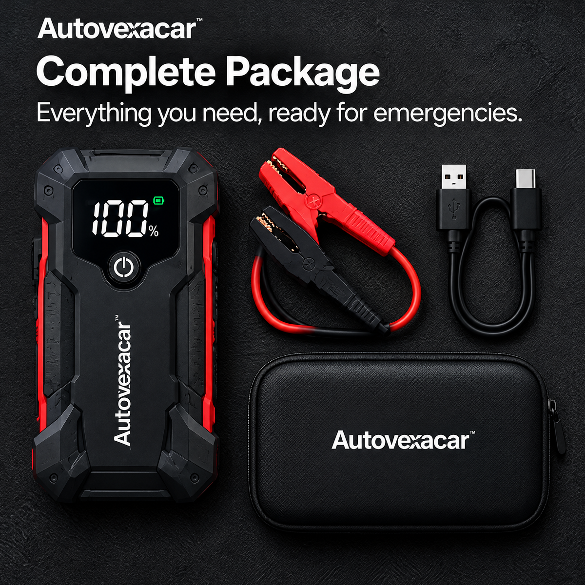 Autovexacar™ Portable Jump Starter