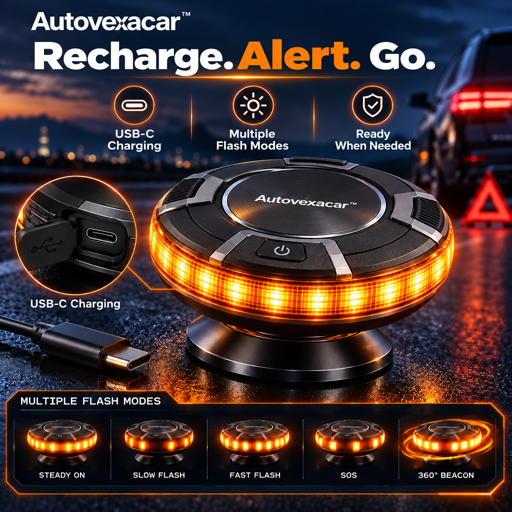 Autovexacar™ Magnetic Emergency Road Light